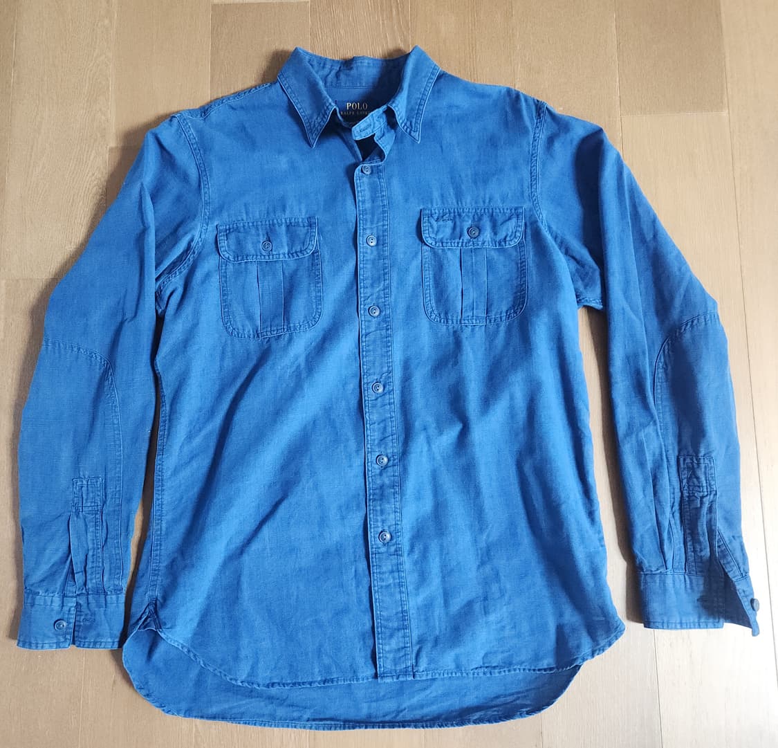 폴로 랄프로렌 인디고 샴브레이 셔츠(M) 상품이미지1