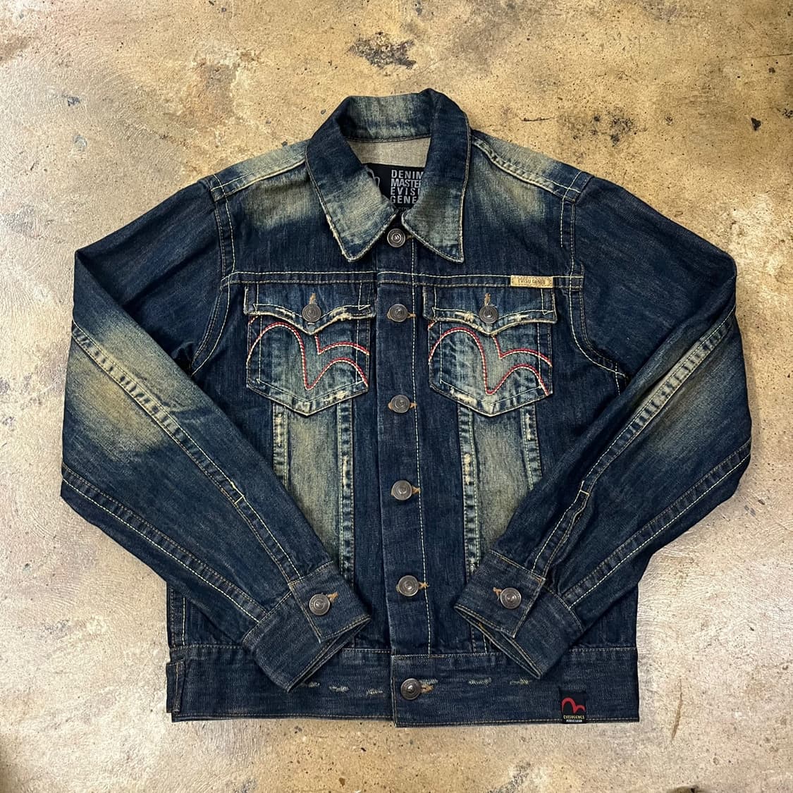 [정품/M] EVISU 에비수 데님 자켓 청자켓 b19 상품이미지2