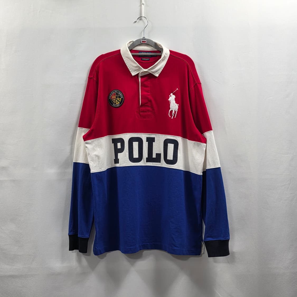 0145 POLO RALPH LAUREN 폴로 랄프로렌 러그비 셔츠 XL 상품이미지1