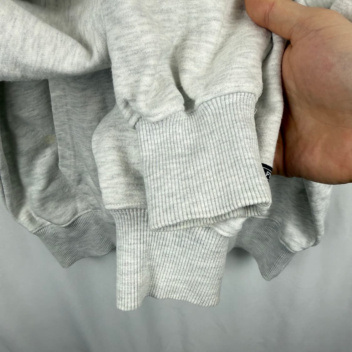 (S) 스컬프터 자수로고 후드 티 멜란지그레이 상품이미지5