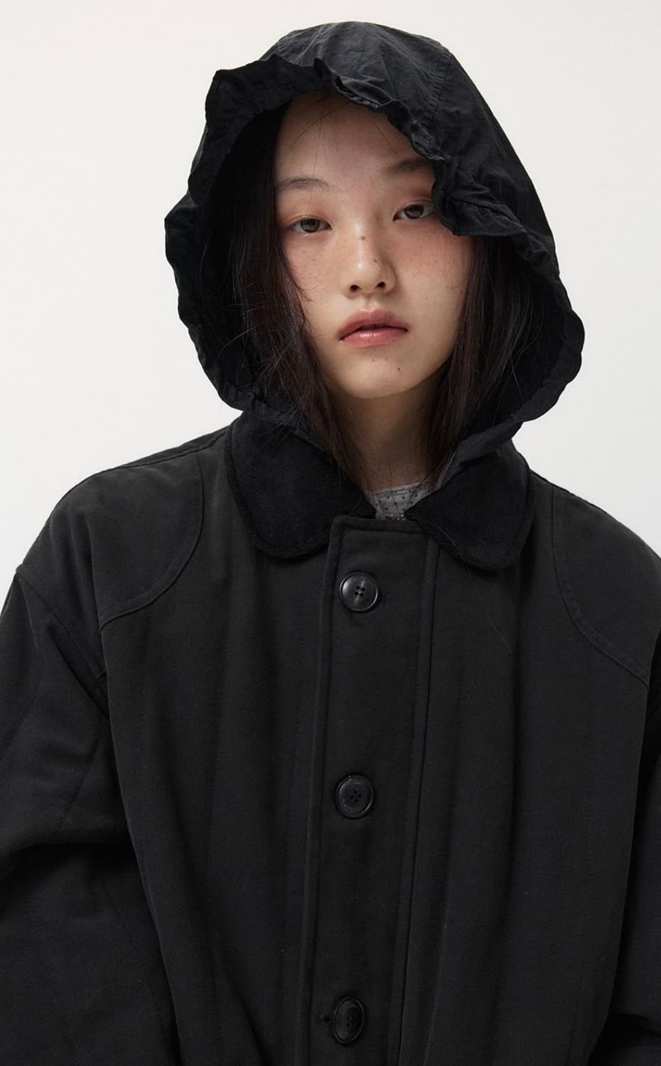 오헤시오 corduroy collar quilted jacket 상품이미지2