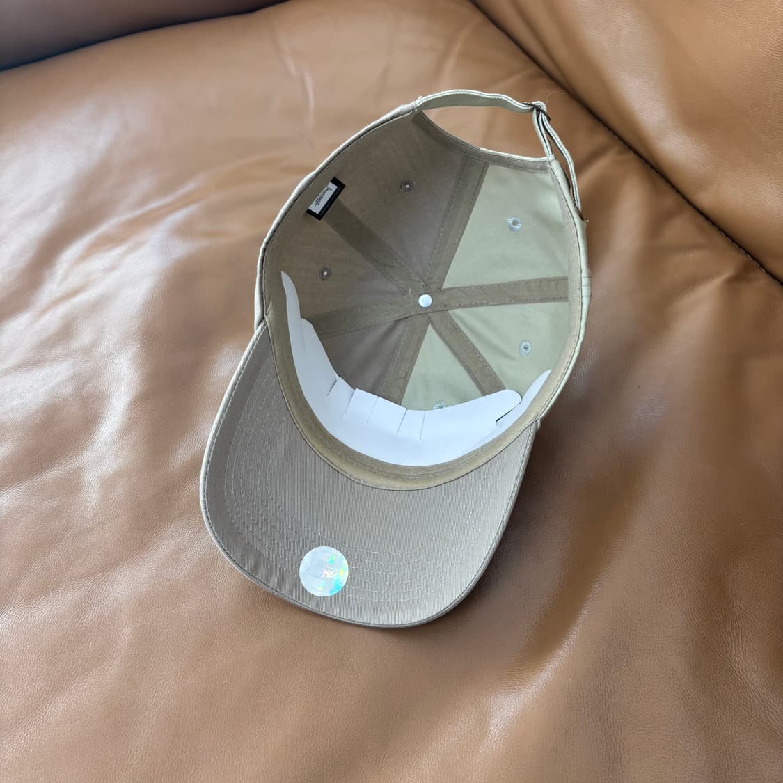 스투시 6패널 볼캡 모자 투톤 베이지 탄 상품이미지6