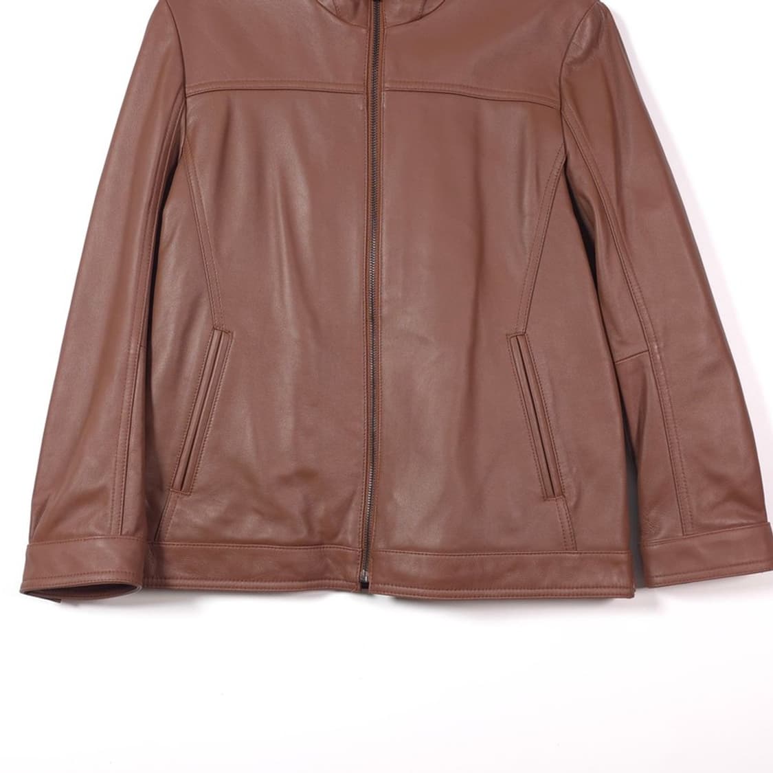 POLICE 천연 양가죽 램스킨 지퍼 자켓 M 상품이미지4