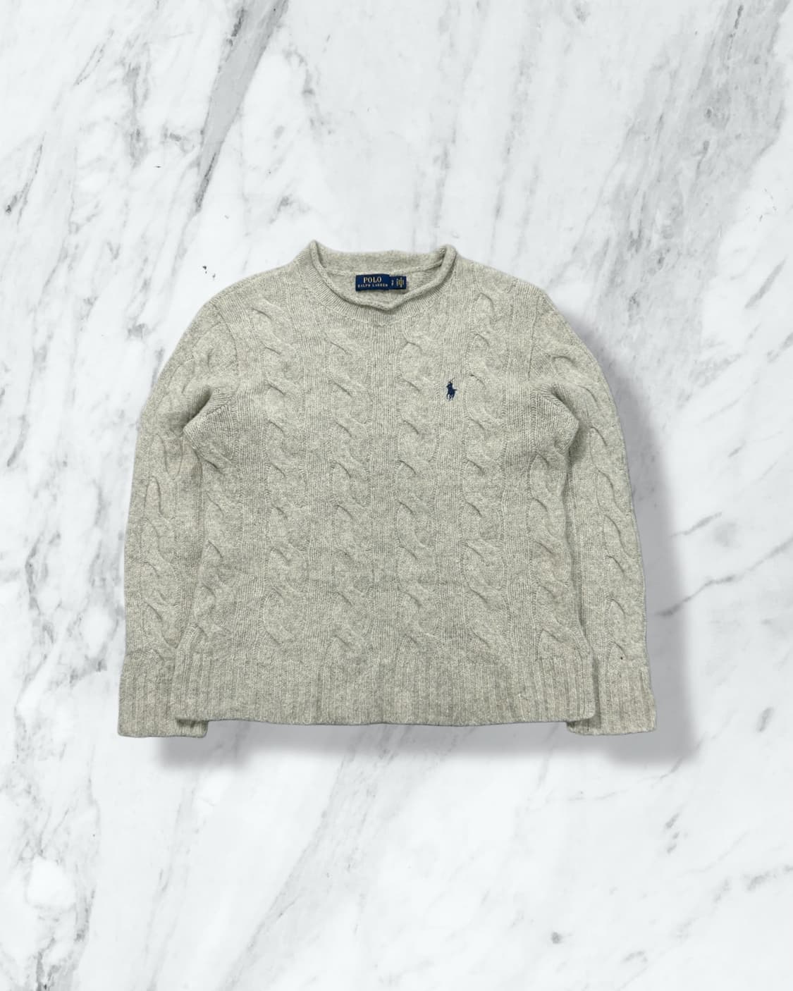 폴로 랄프로렌 꽈베기 케이블 베이지 니트  상품이미지1