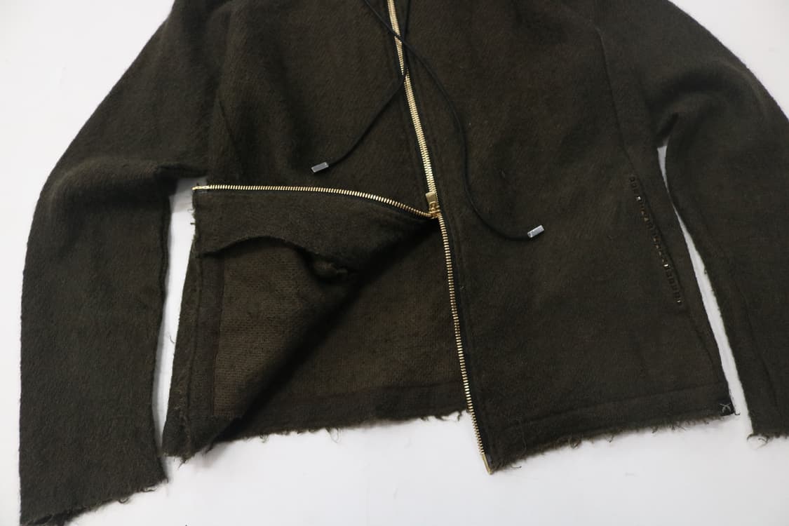 로어 roar 빈티지 앙고라 혼방 다크 브라운 후드 집업 (0) 상품이미지5