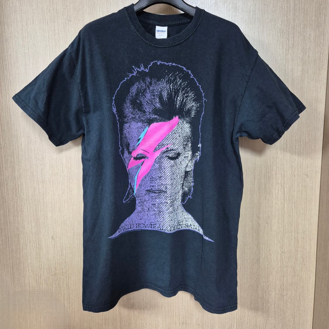 [M] 길단 GIldan 데이비드 보위 블랙 밴드 티셔츠 상품이미지1