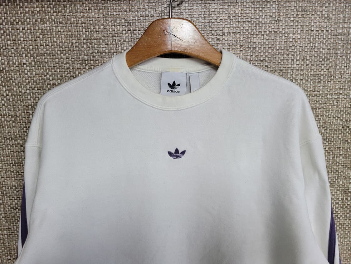 L 100사이즈 아디다스 기모 맨투맨 상품이미지2