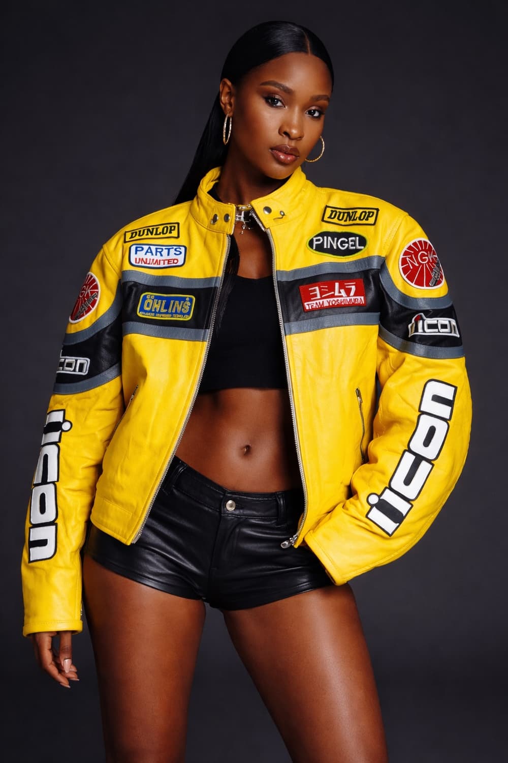 [M] 소가죽 레이싱자켓 100-103 라이더자켓 상품이미지1