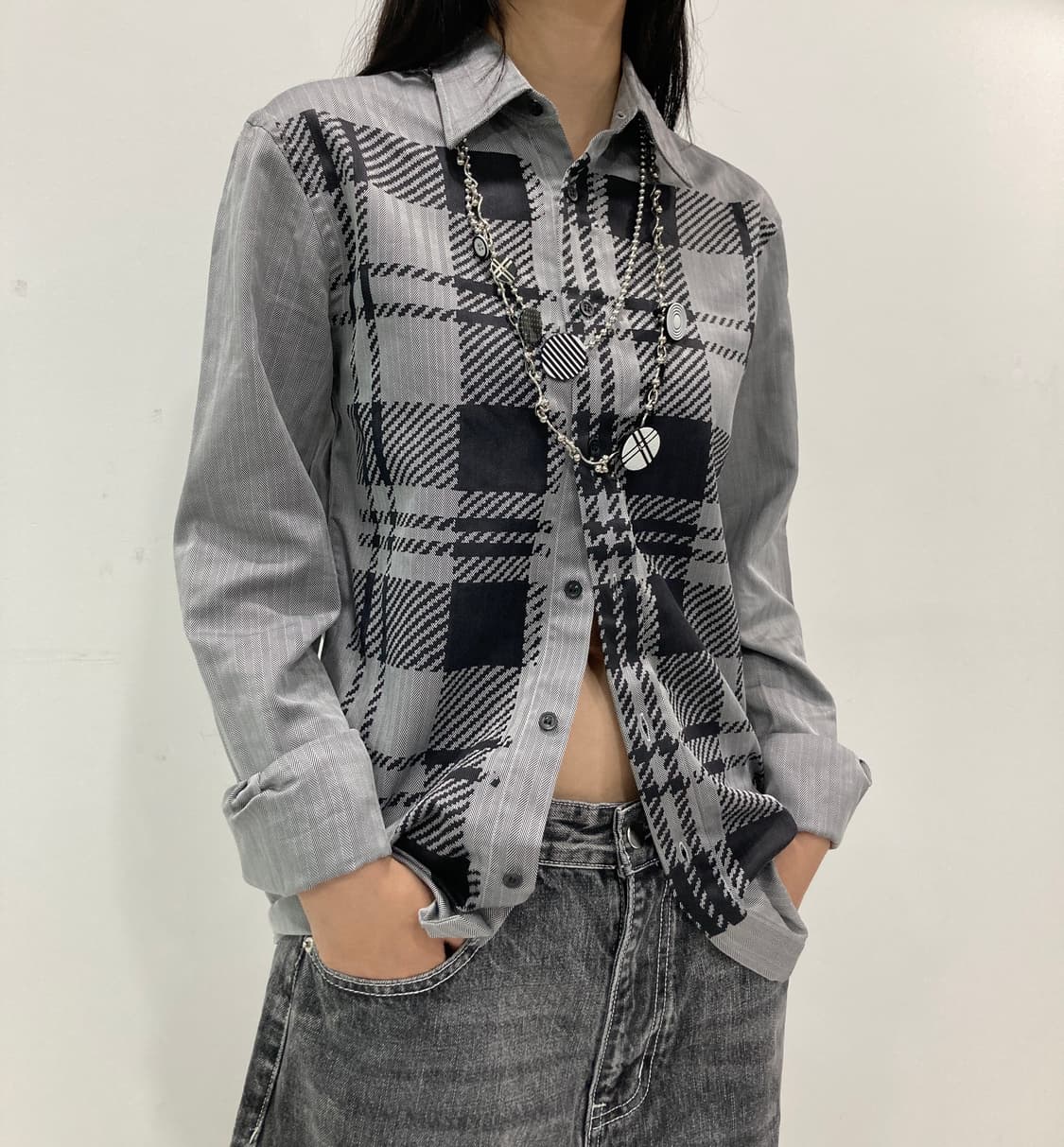 Alexander mcqueen Printed check shirt 상품이미지3