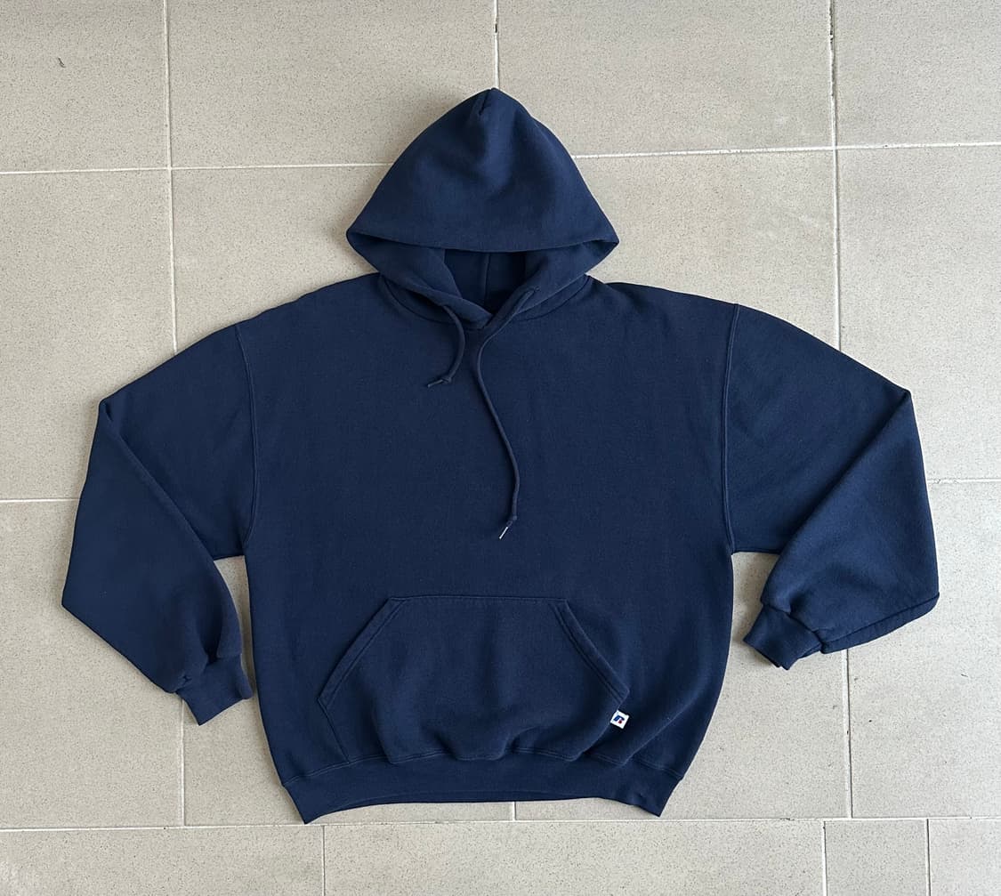 00s 빈티지 러셀 후드 네이비 L 상품이미지1