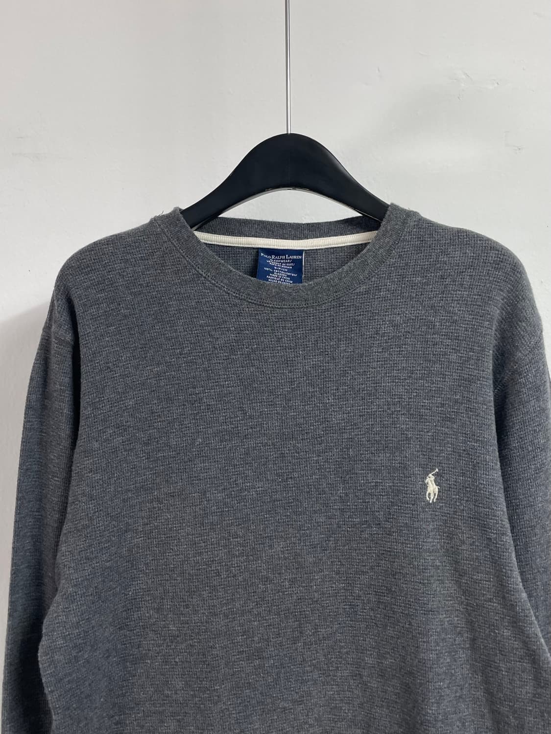 폴로 랄프로렌 그레이 와플 롱슬리브 (on.598) 상품이미지2