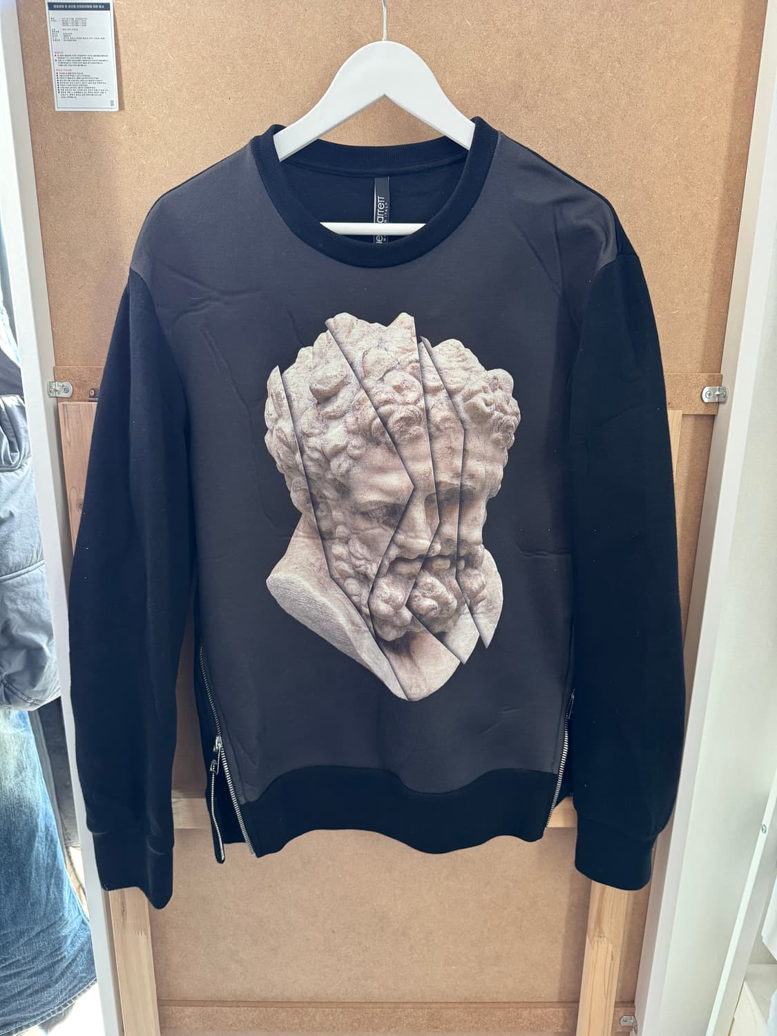 M / 닐바렛 석고상 프린팅 내오프렌 맨투맨 PBJS64S A516S 상품이미지2