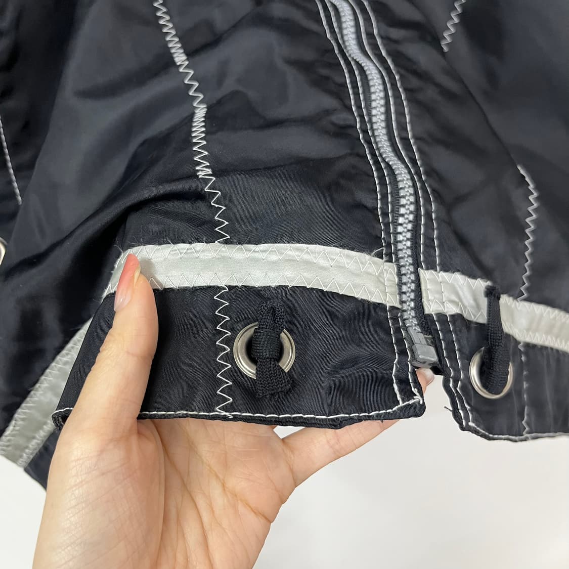 노스페이스 80s 실버 자수로고 누빔안감 윈드브레이커 자켓 상품이미지7