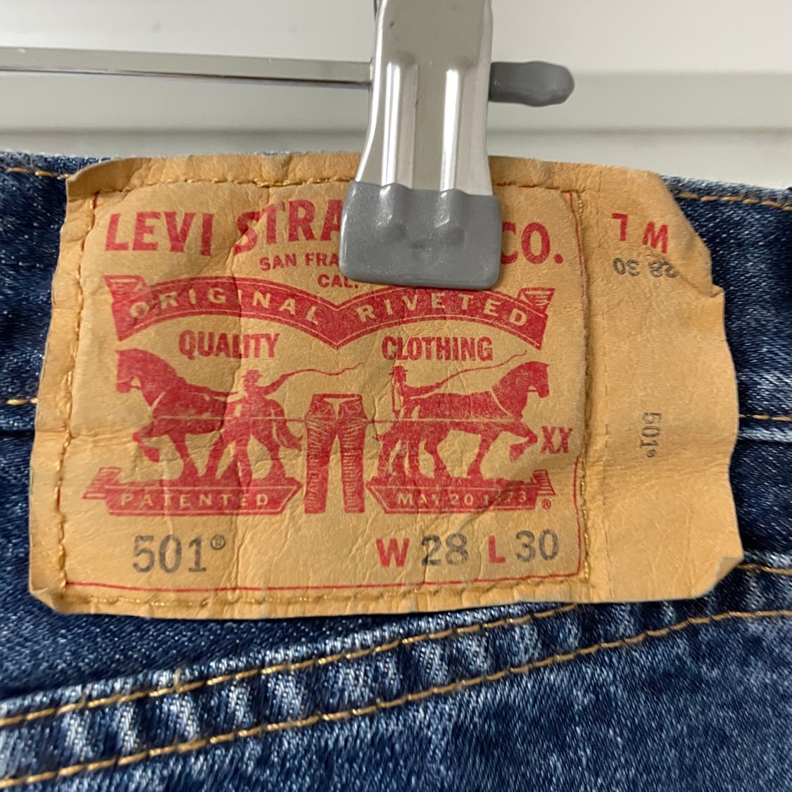 리바이스 501 데님 팬츠 W28 L30 상품이미지4