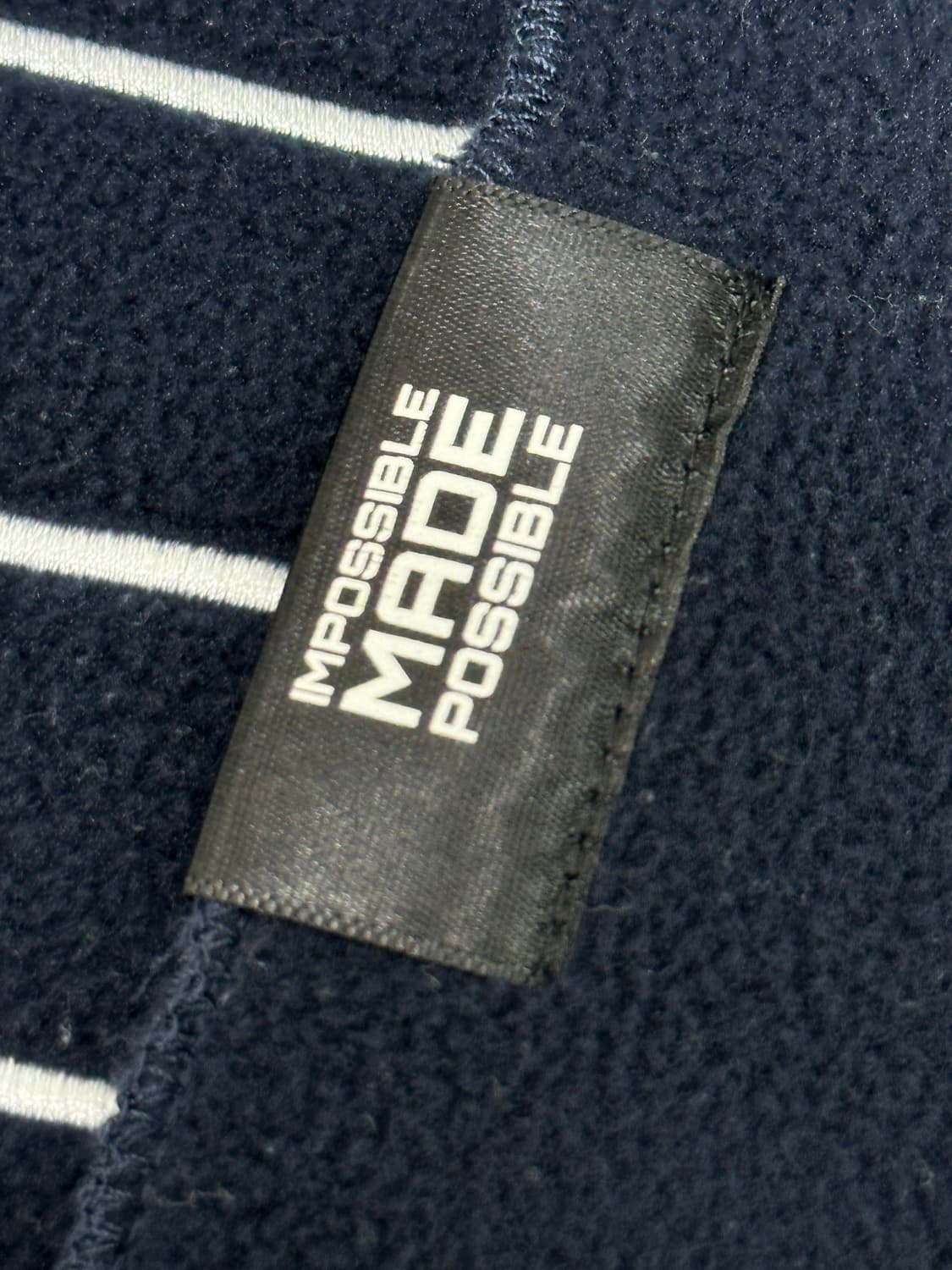 Supreme 폴라텍 빅로고 네이비 머플러 스카프 상품이미지6