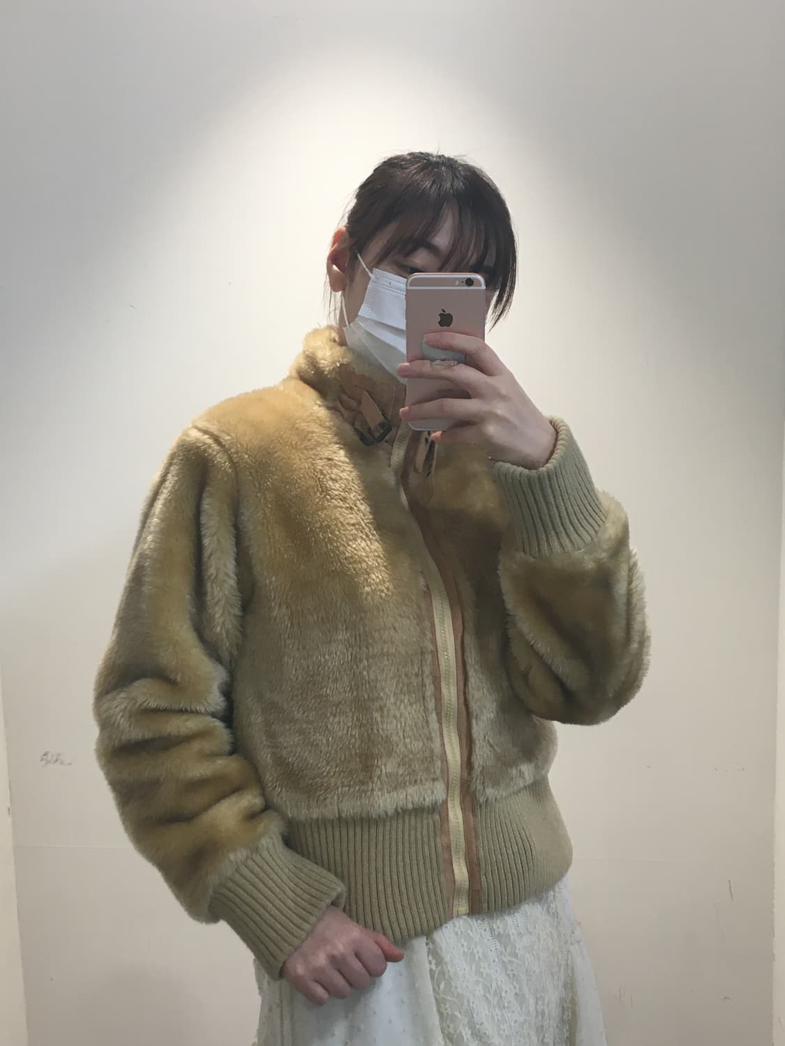 크롭 퍼 자켓 상품이미지4