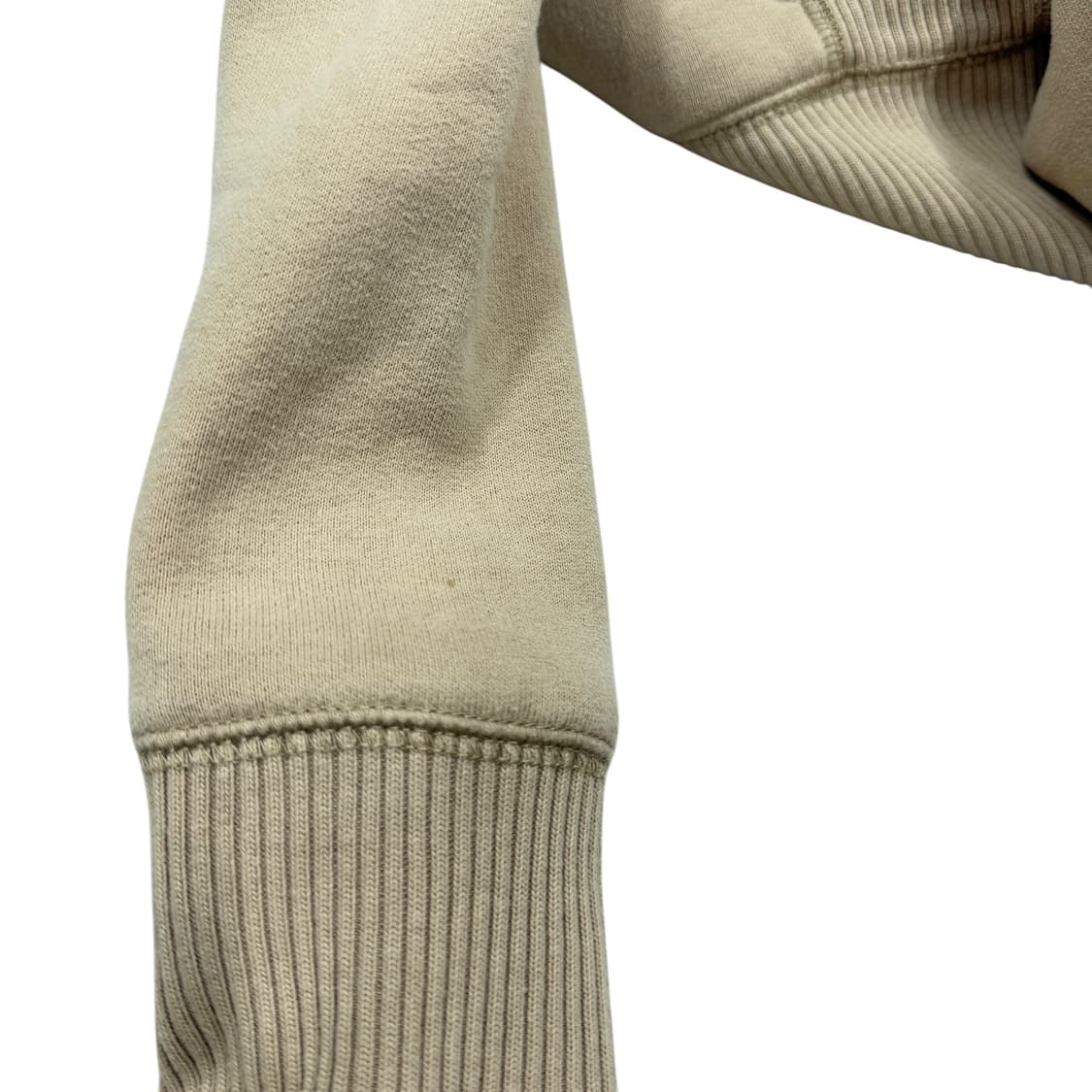 아베크롬비 빈티지 딱붙핏 울프죠 퍼 후드집업 Y2K 자켓 베이지 M 상품이미지9