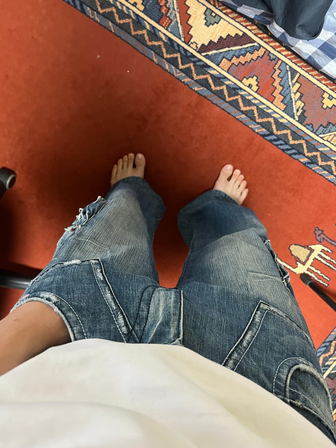 T2X Jeans 멀티포켓 카고 빈티지 데님 팬츠 32 상품이미지10