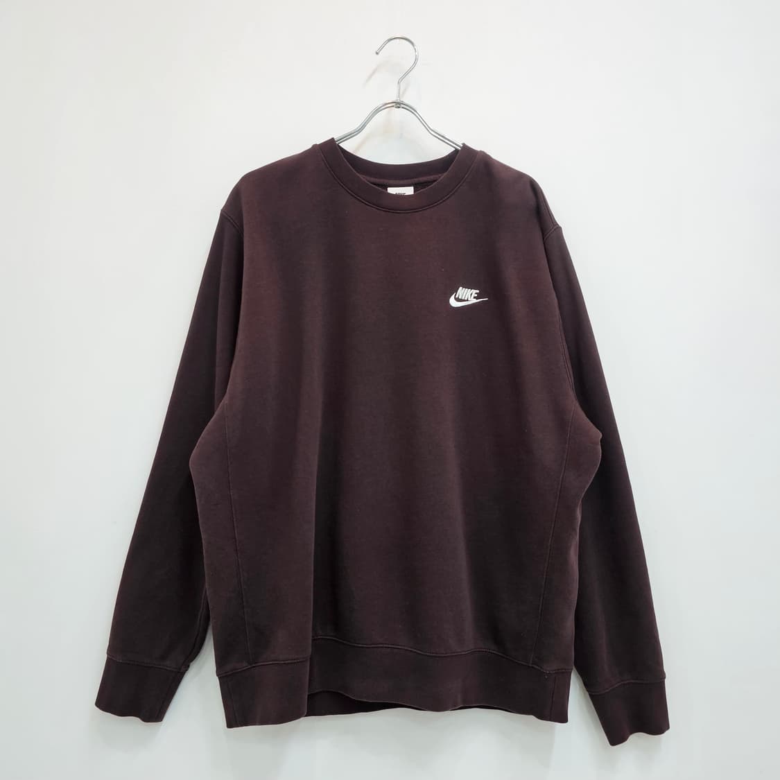나이키 버건디 맨투맨 기모 스웻셔츠 상품이미지1