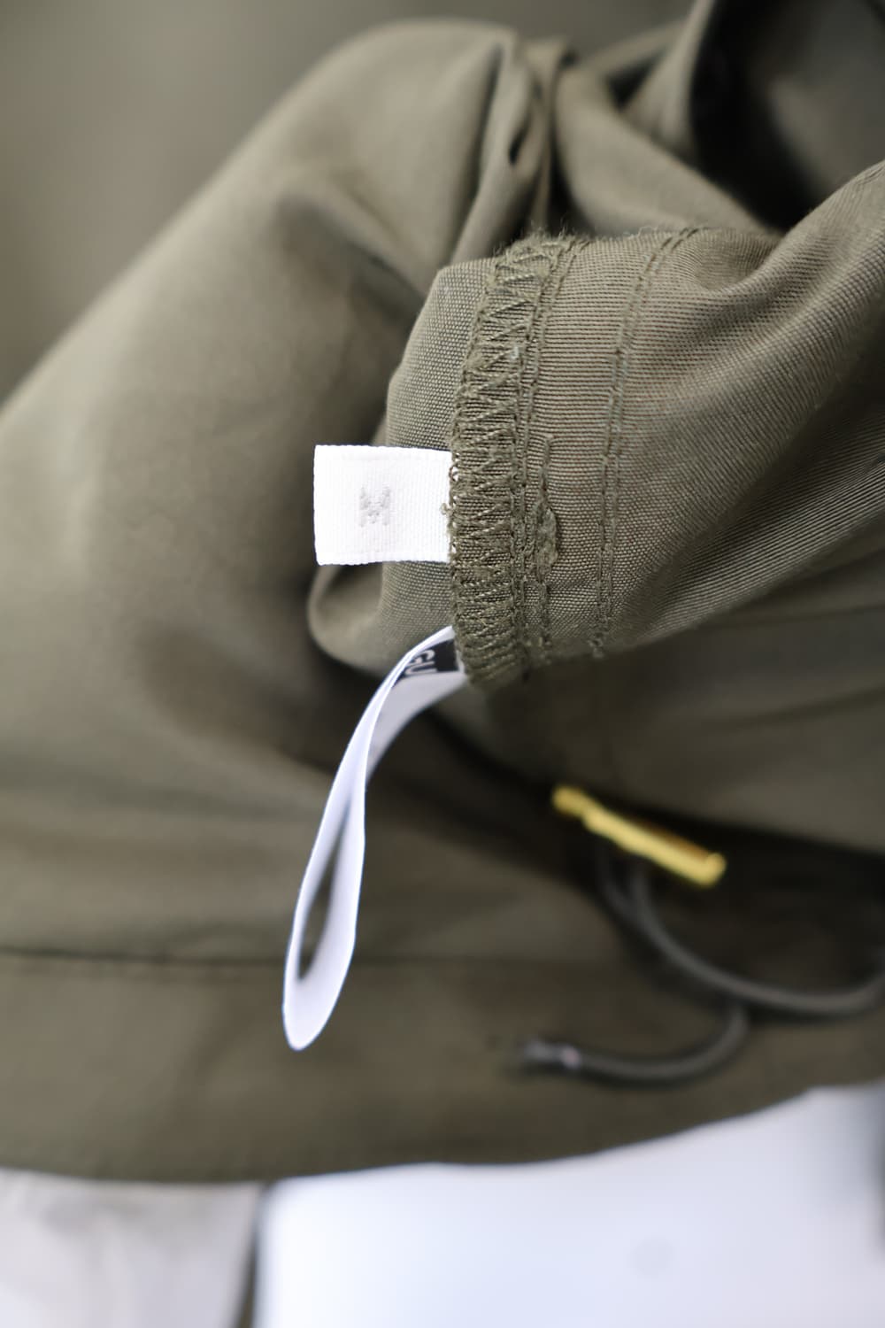 'GU' Olive Green Hooded Short Jacket 상품이미지7