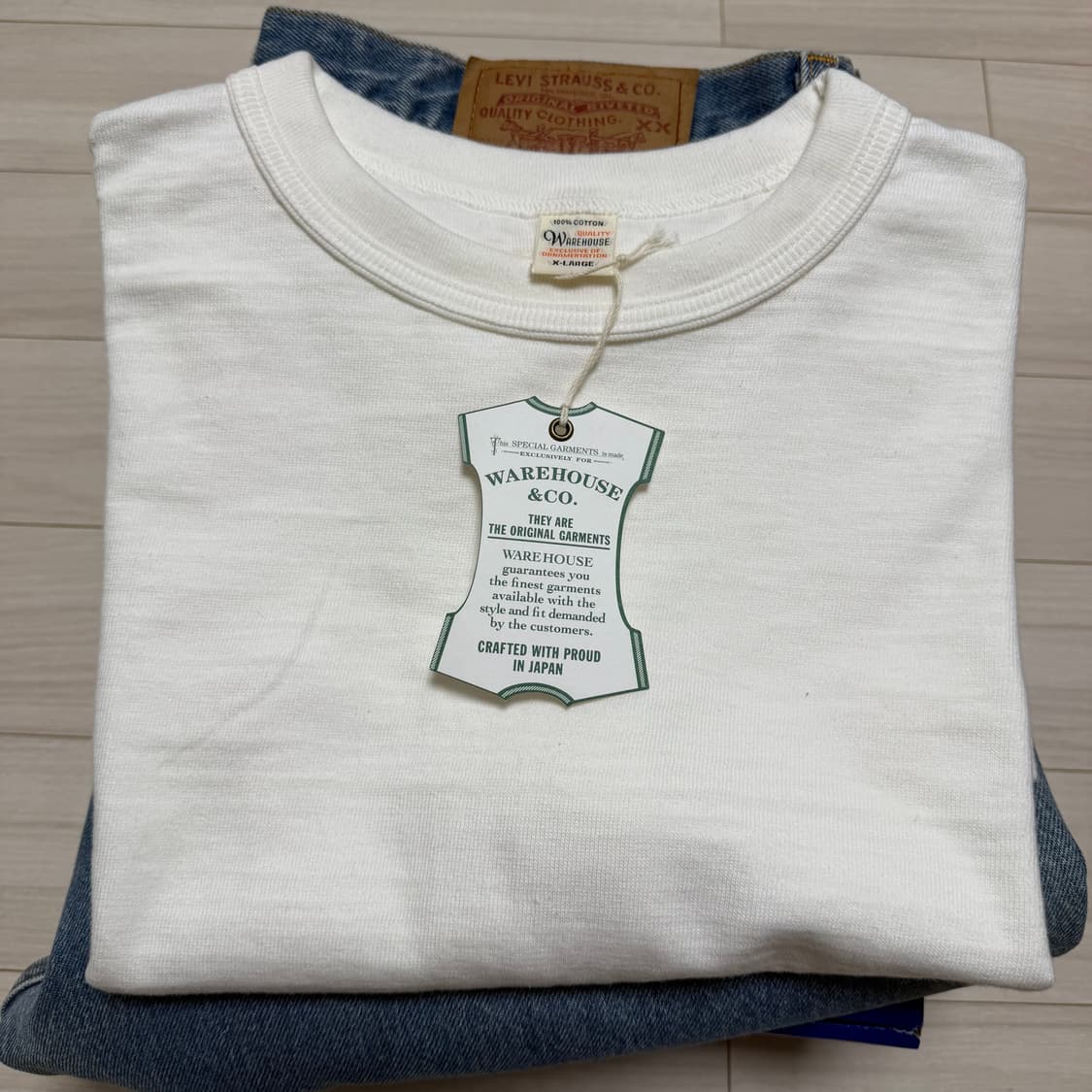 새제품 웨어하우스 4601 반팔 티셔츠 XL 상품이미지1
