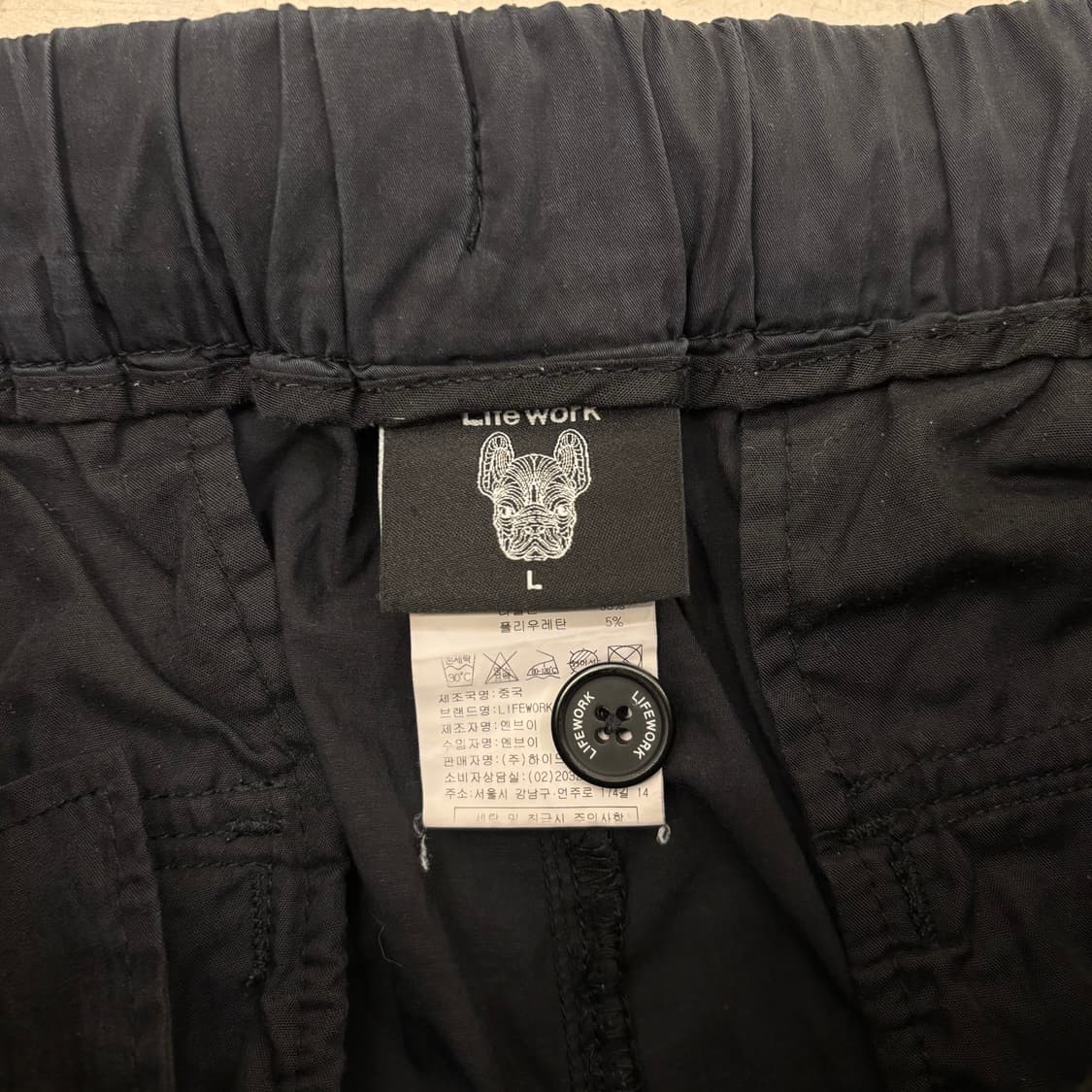 라이프워크 블랙 카고 조거팬츠 상품이미지3