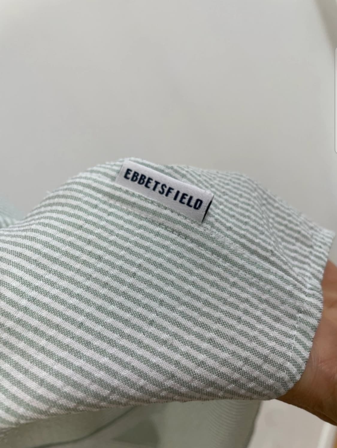 [판매] 이벳필드 시어서커 스트라이프 셔츠 (민트/그린) 상품이미지7