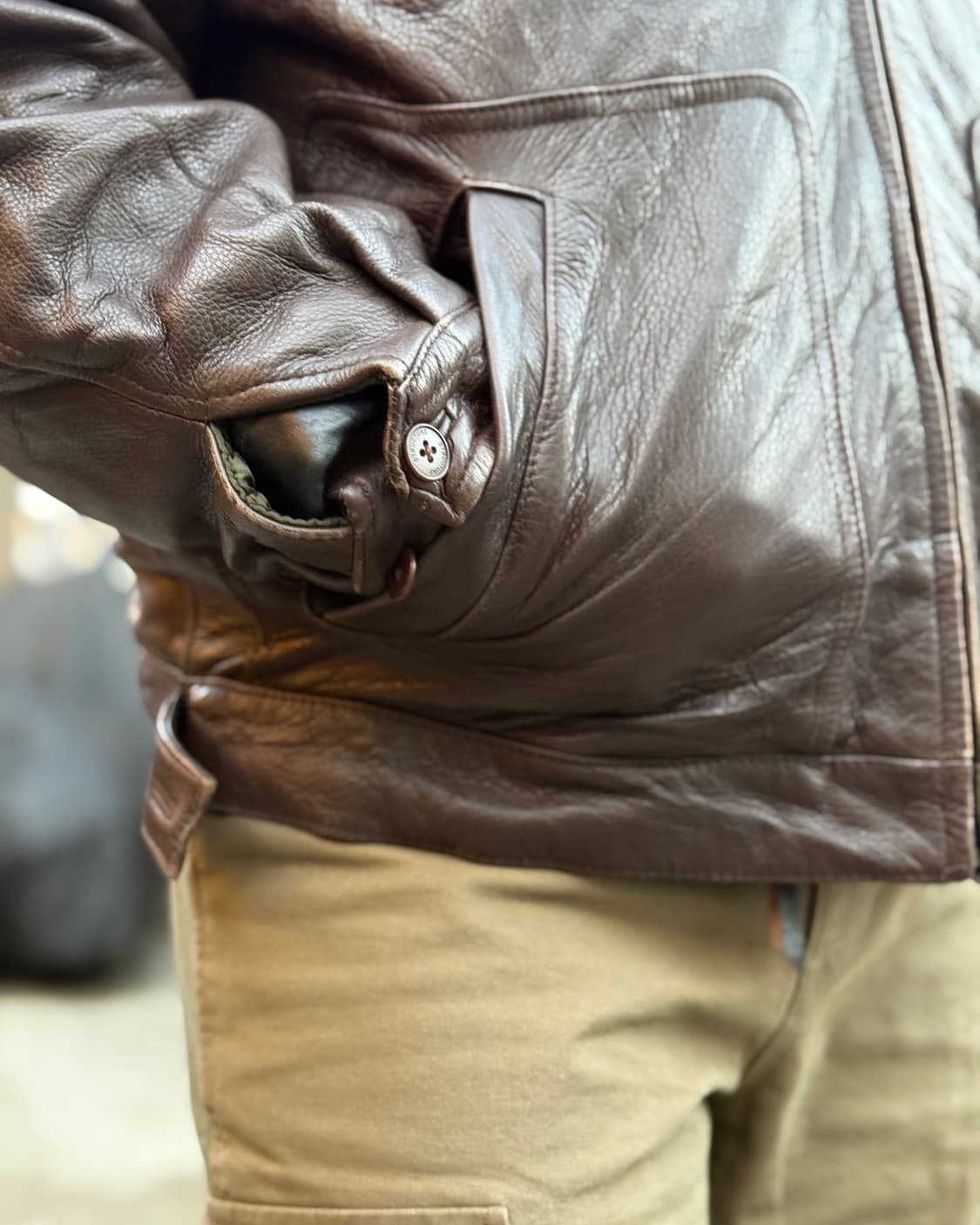 00‘s Structure 레더 봄버 자켓 L 상품이미지10