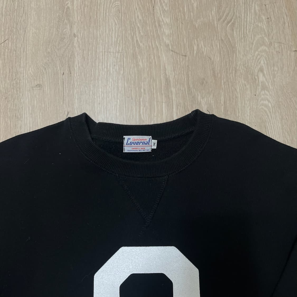 커버낫 C 빅로고 넘버링 기모 맨투맨 티셔츠 [블랙] M/95 상품이미지2