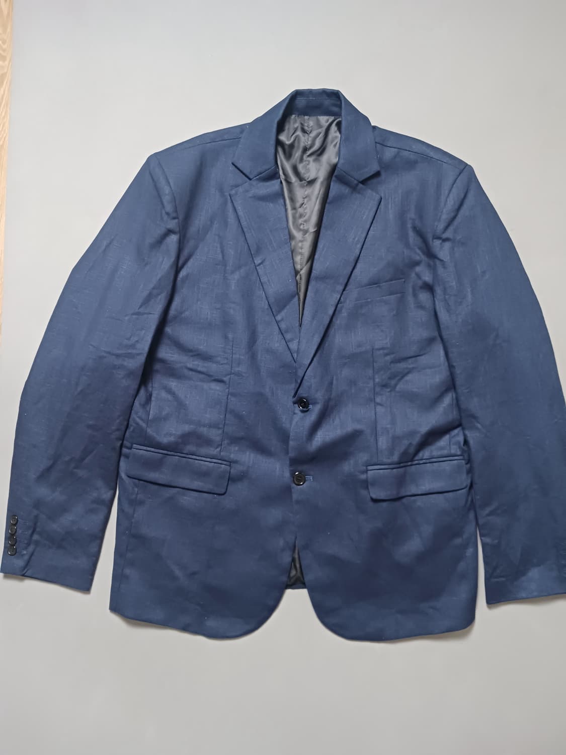 [2XL] 패턴 린넨 투버튼 블레이저 자켓 상품이미지1