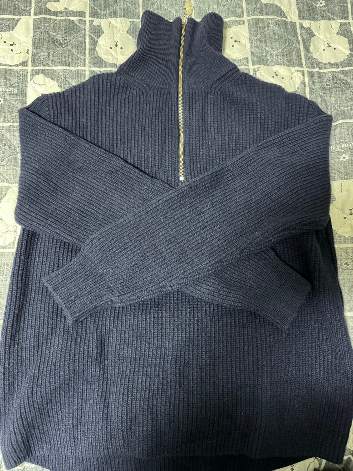 벨리에 하프집업 네이비 M 상품이미지1