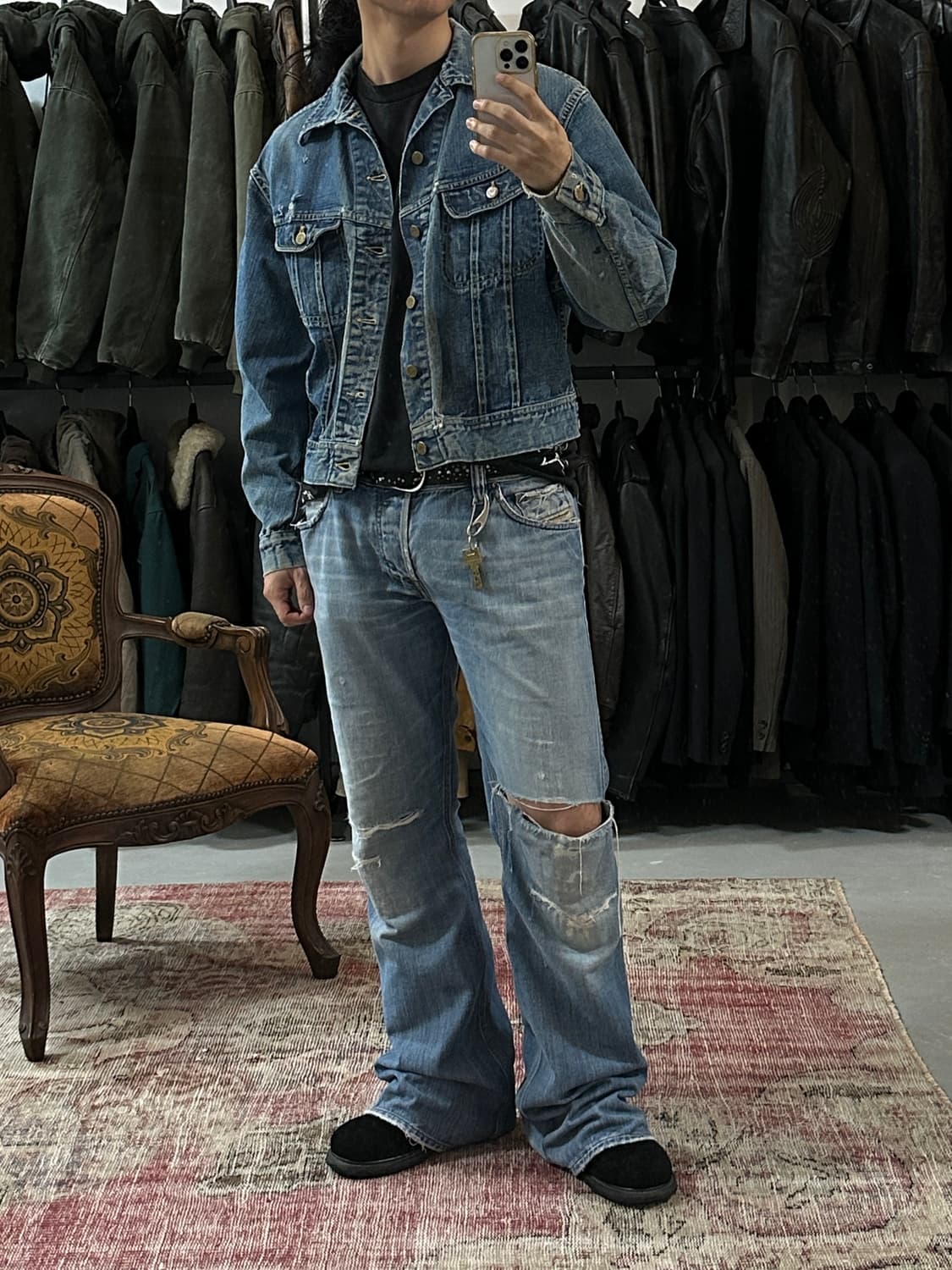 60's OG Lee 리 101J 데님 자켓 리 청자켓 상품이미지2