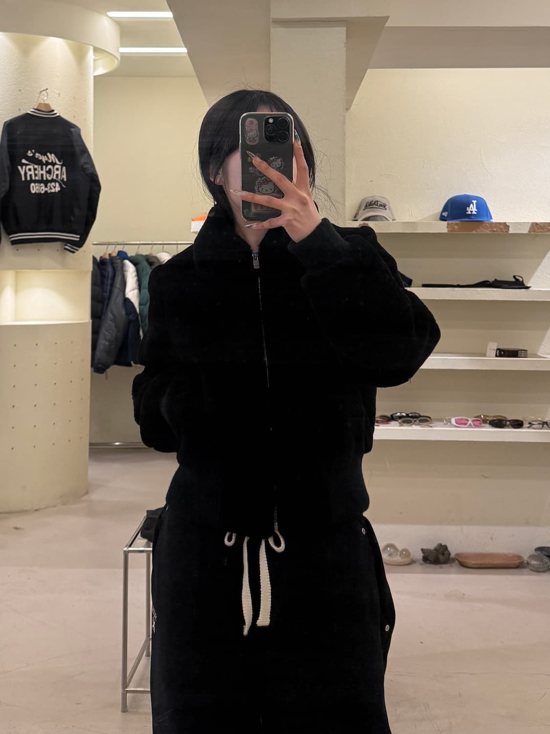 데일리블루 페이크 퍼 카라 집업 자켓 U806 상품이미지1