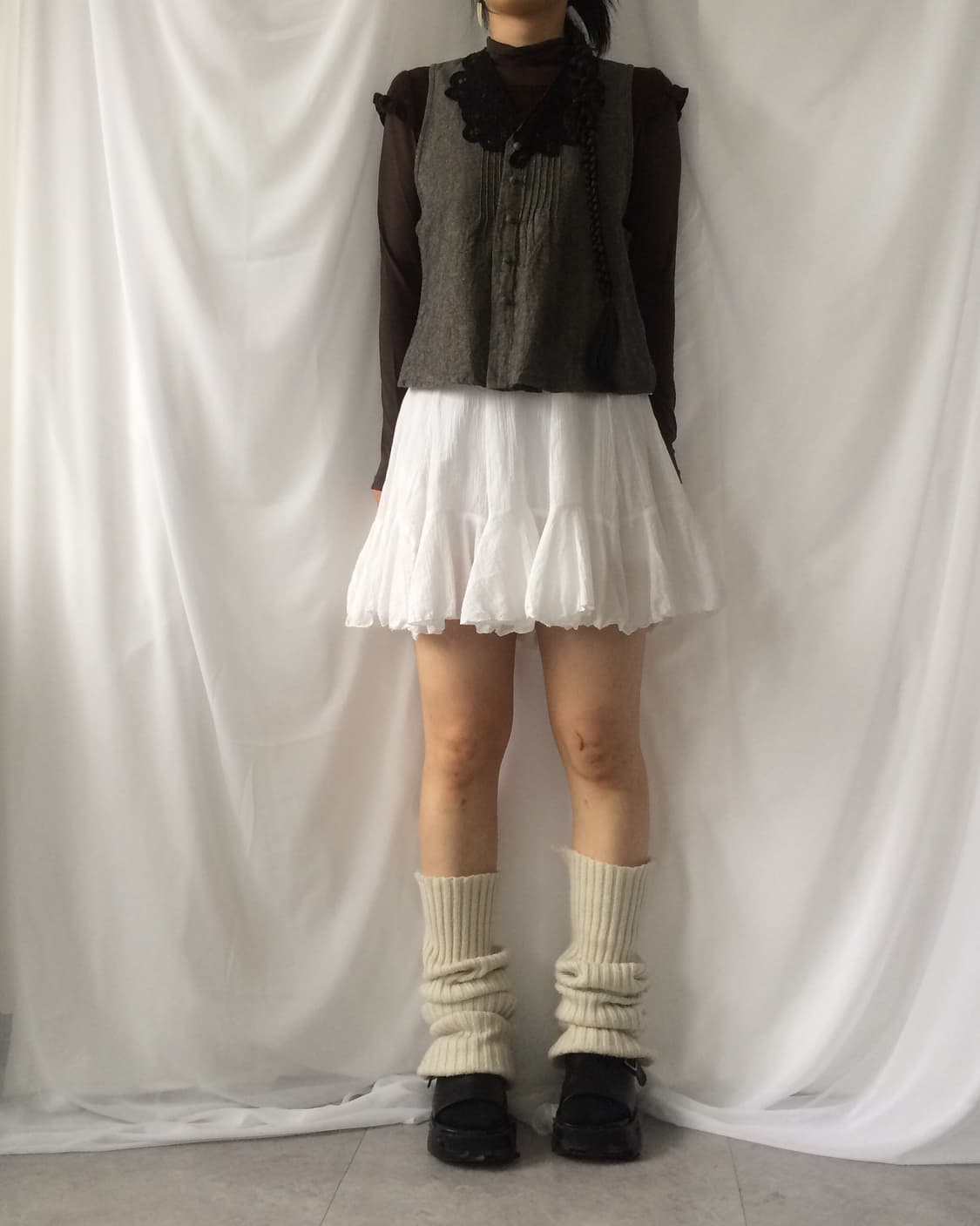 Crochet trimming vest 상품이미지5
