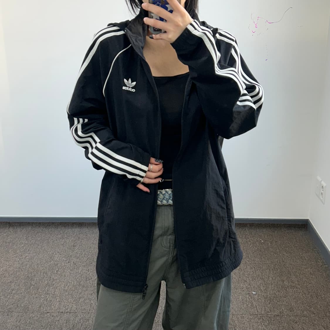 Adidas 아디다스 파이어버드 2-way 블랙 바람막이  상품이미지2