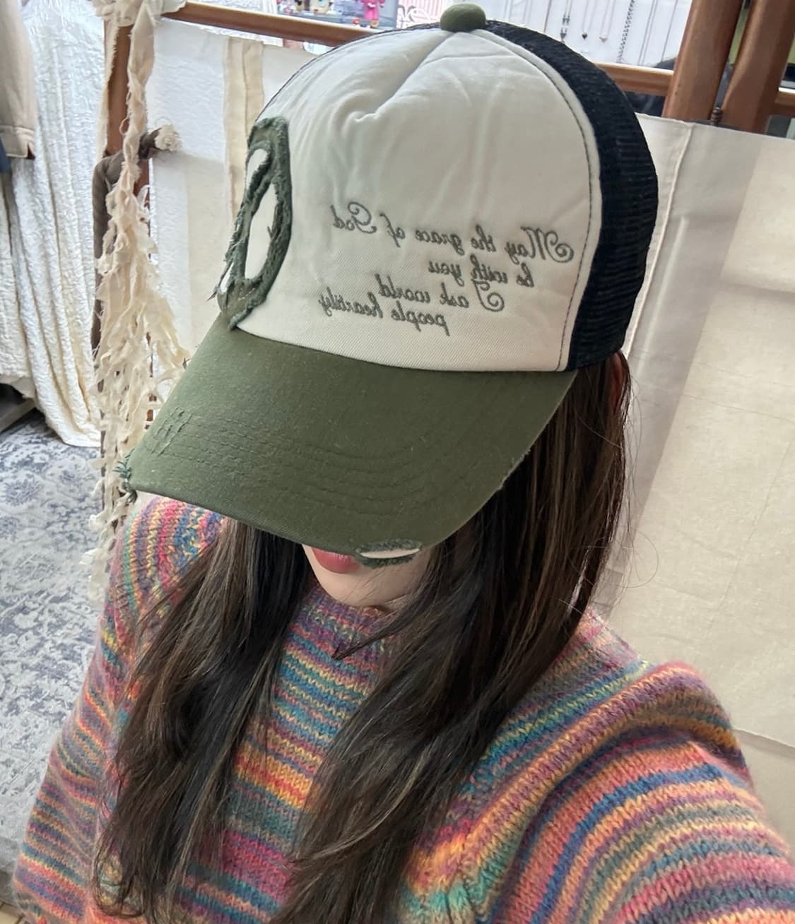 peace mesh cap 상품이미지1