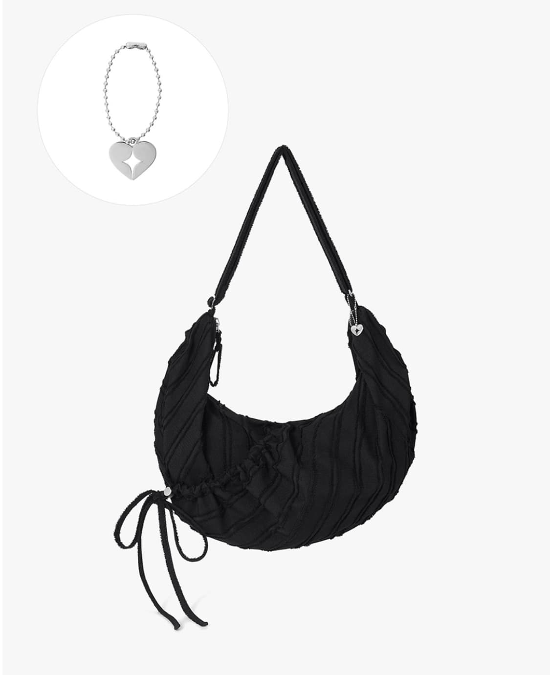 페넥 크로스백 블랙 LASSIE BAG 상품이미지4