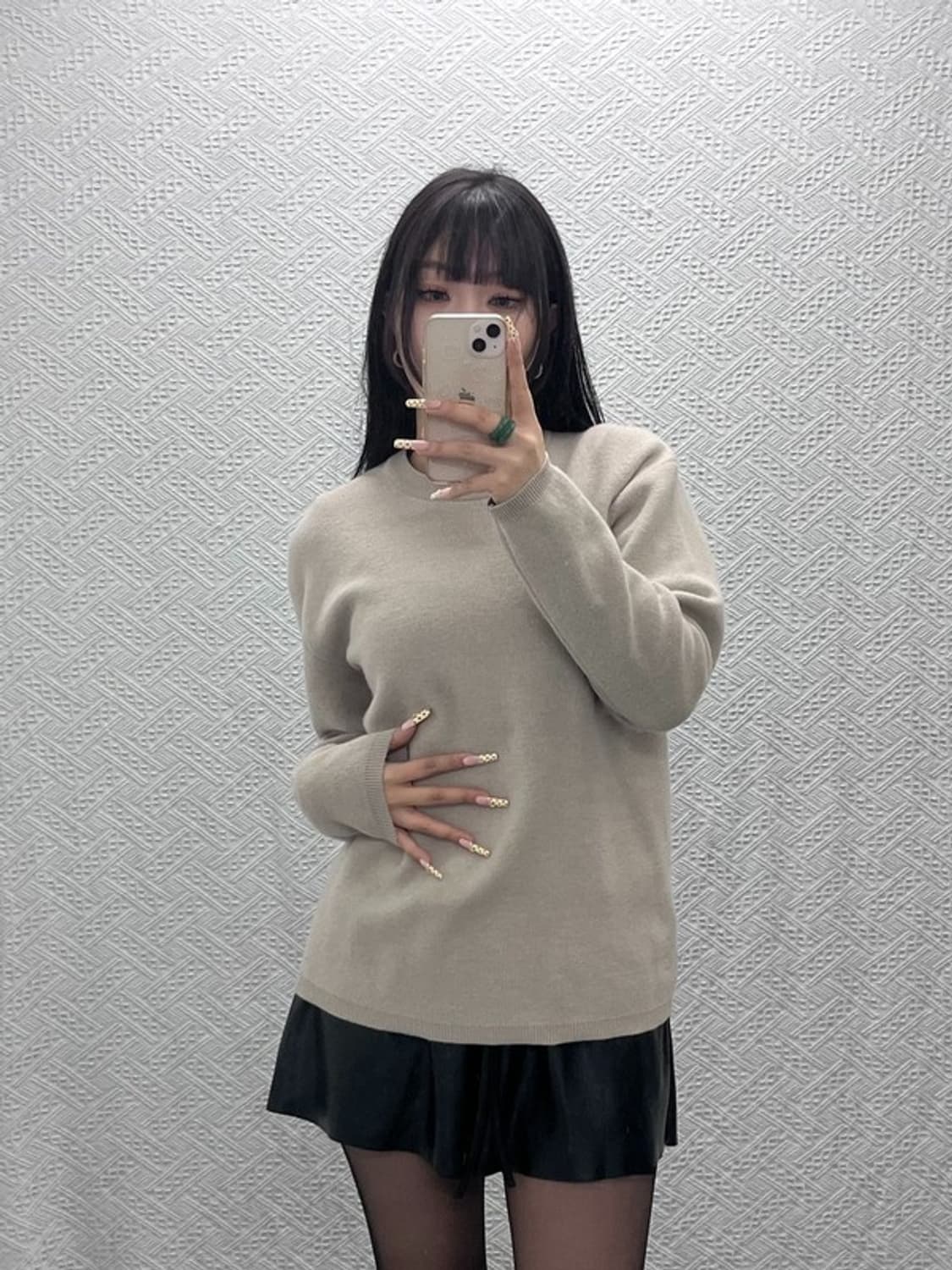 쿠어 빈티지 모던 캐주얼 베이직 니트 95 C09877 상품이미지2