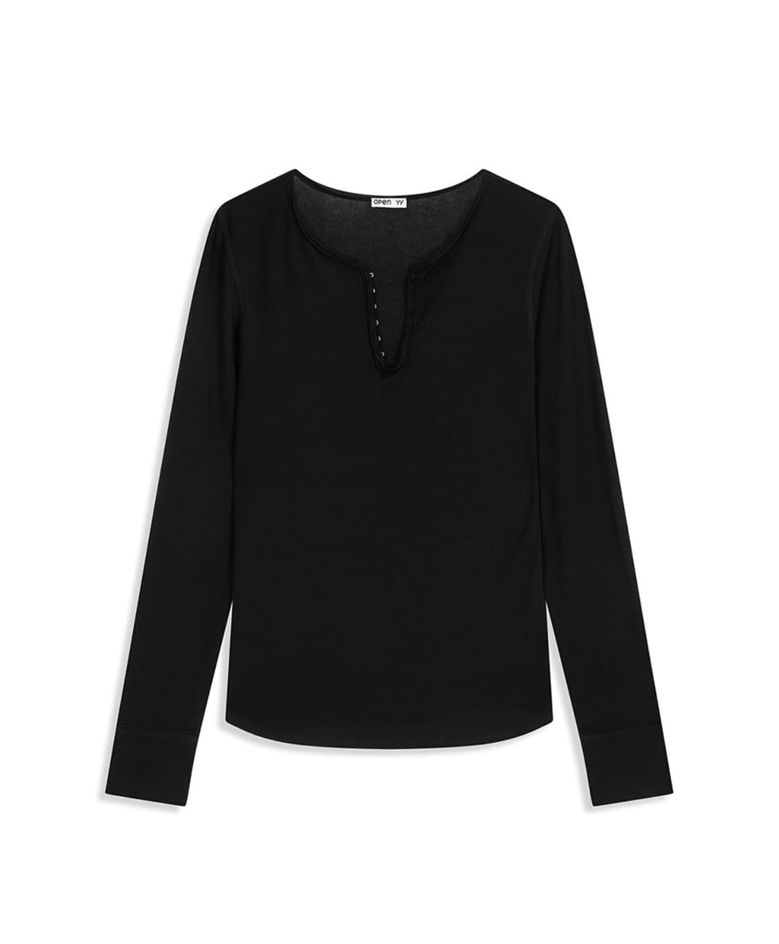 오픈와이와이 HOOK HENLEY LONG SLEEVE  상품이미지1