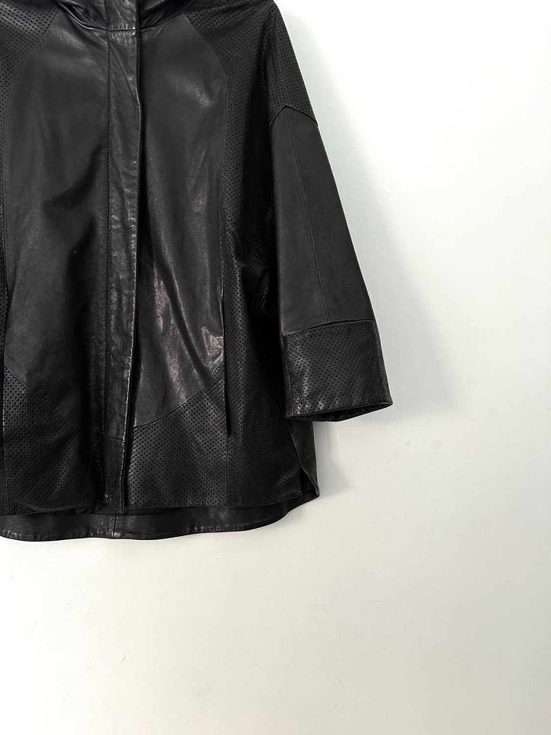 IZZAT BABA ninza hoody leather jacket  상품이미지4
