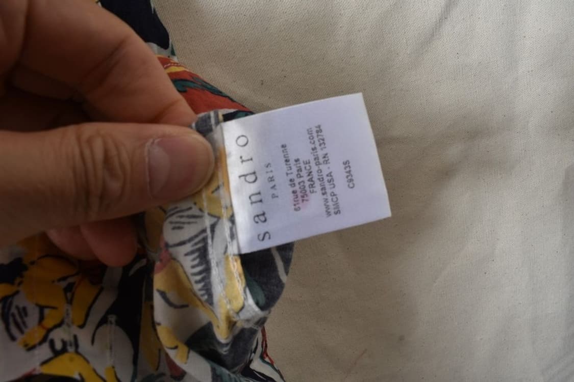 산드로 하와이안 셔츠 S M0373 상품이미지7