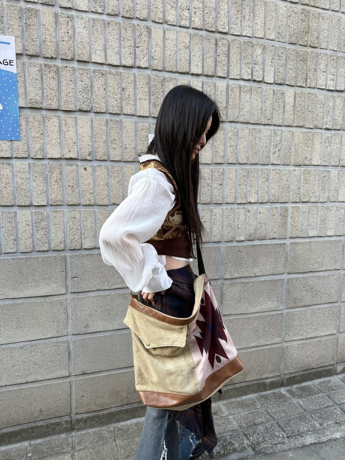 보헤미안 히피 무드 치마요 크로스백 상품이미지2