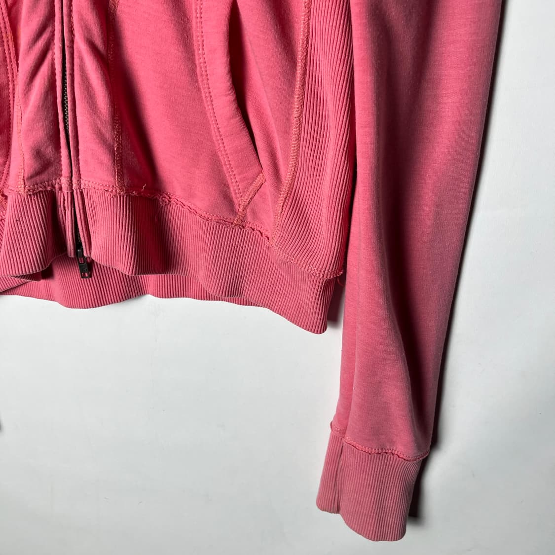 [A&F] 아베크롬비 딱붙 y2k 핑크 후드집업 상품이미지3