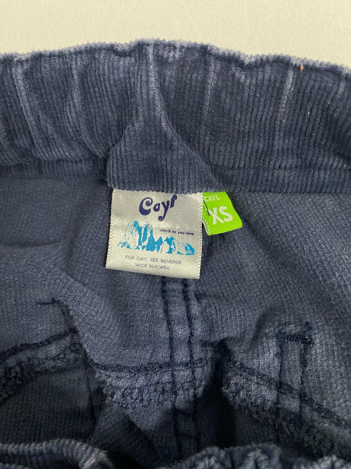 케일 Cayl 아웃도어 코듀로이 팬츠 XS <553> 상품이미지6