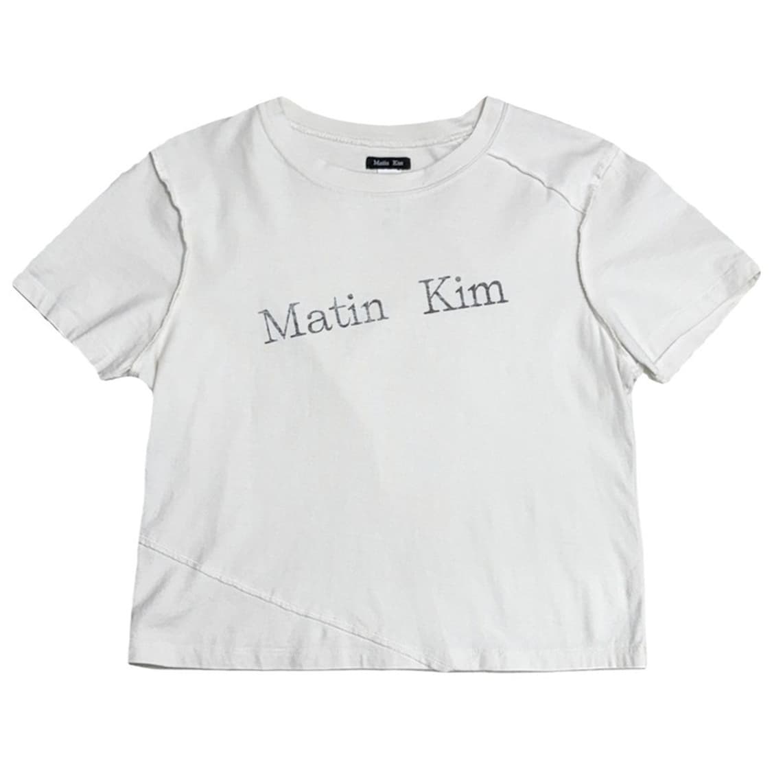 MATIN KIM 오버로크 크롭 반팔티 M 상품이미지1