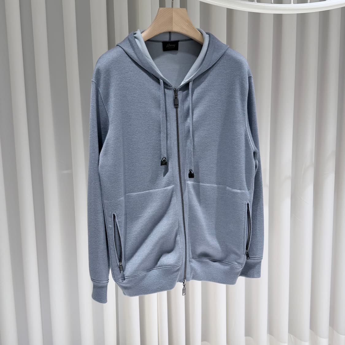 (S+/50) / 브리오니 페트롤리엄 블루 캐시미어 실크 코튼 리버시블 상품이미지3