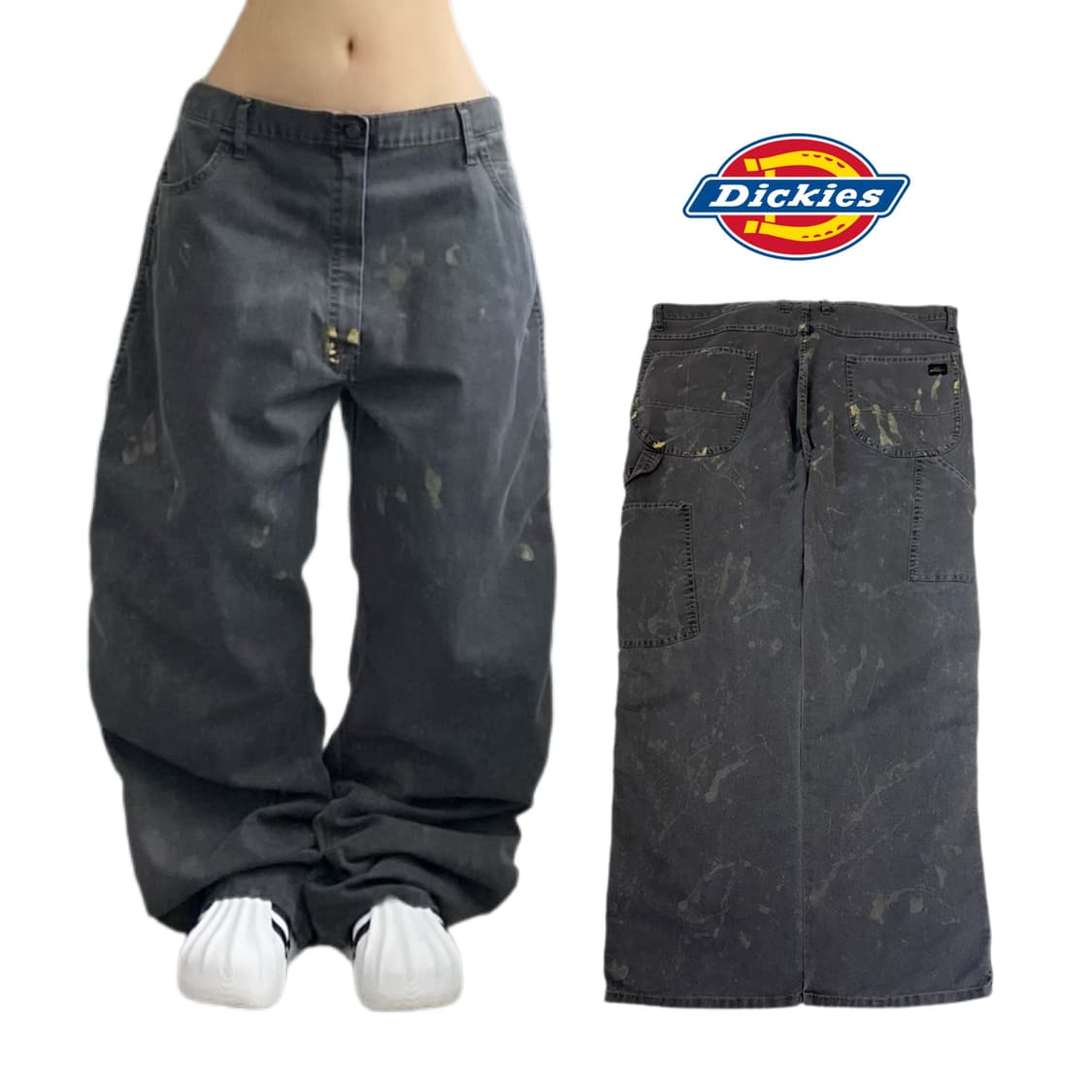 디키즈 OG 카펜터 와이드 페인터 페이딩 와이드 워크팬츠 상품이미지1