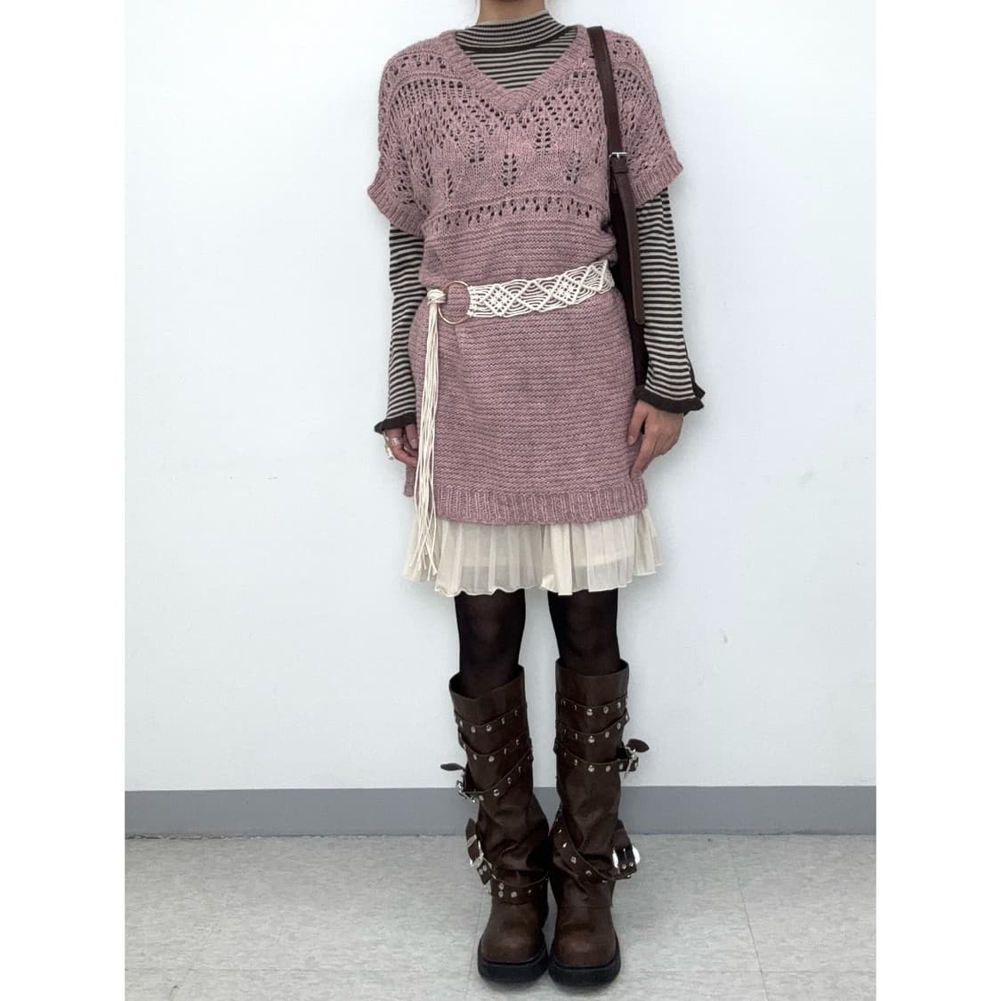 빈티지 브라운 롱슬리브 이너 상품이미지10