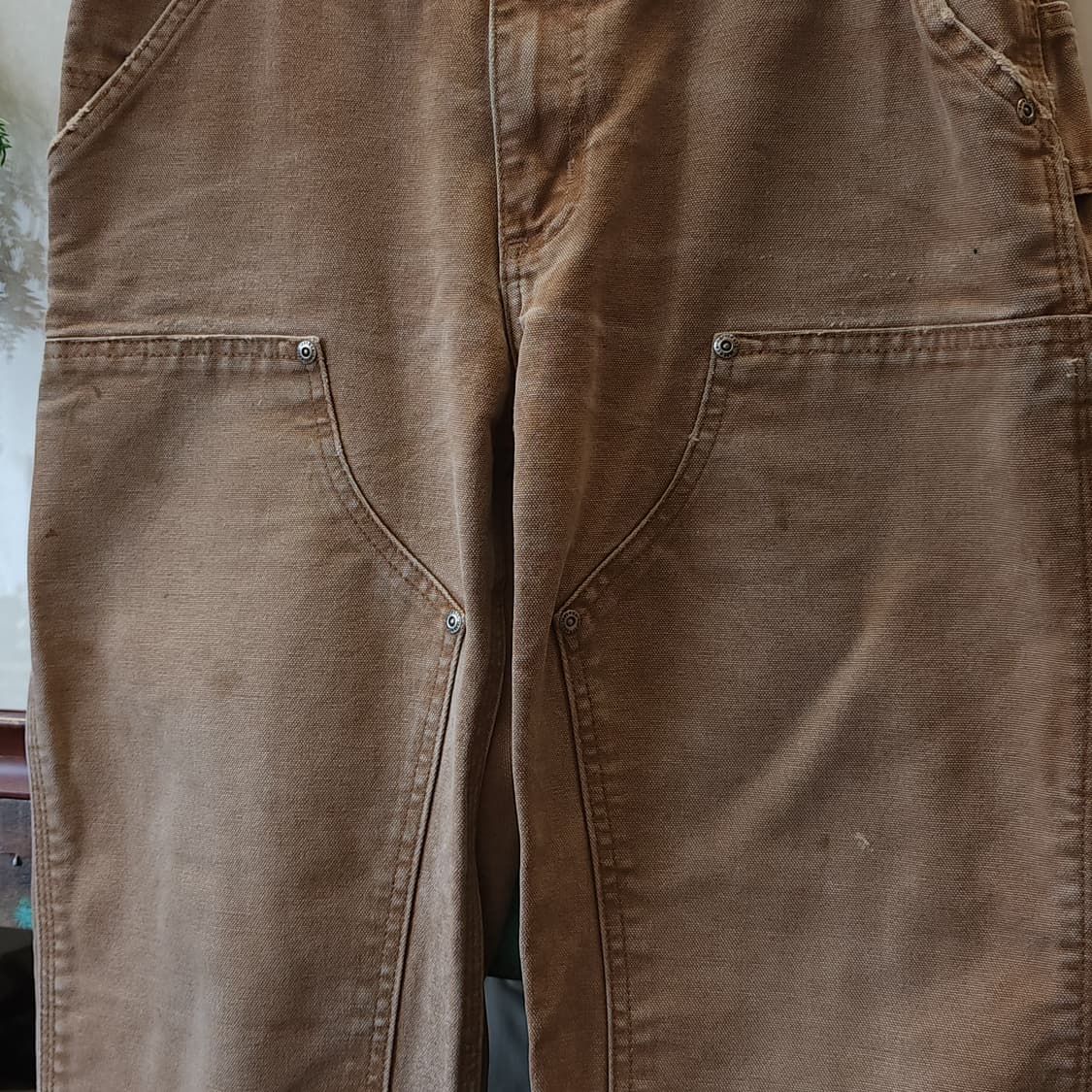 칼하트 워크팬츠 더블니 워크팬츠 브라운 6x32 상품이미지4