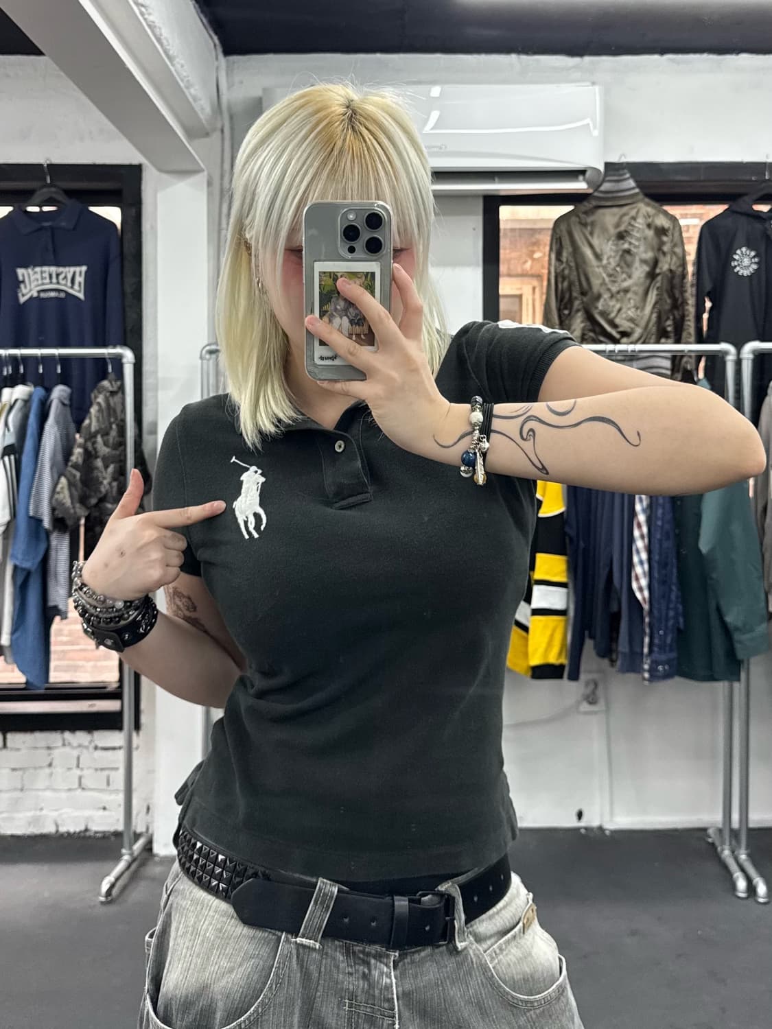 폴로 랄프로렌 화이트 빅포니 PK 티셔츠 상품이미지1